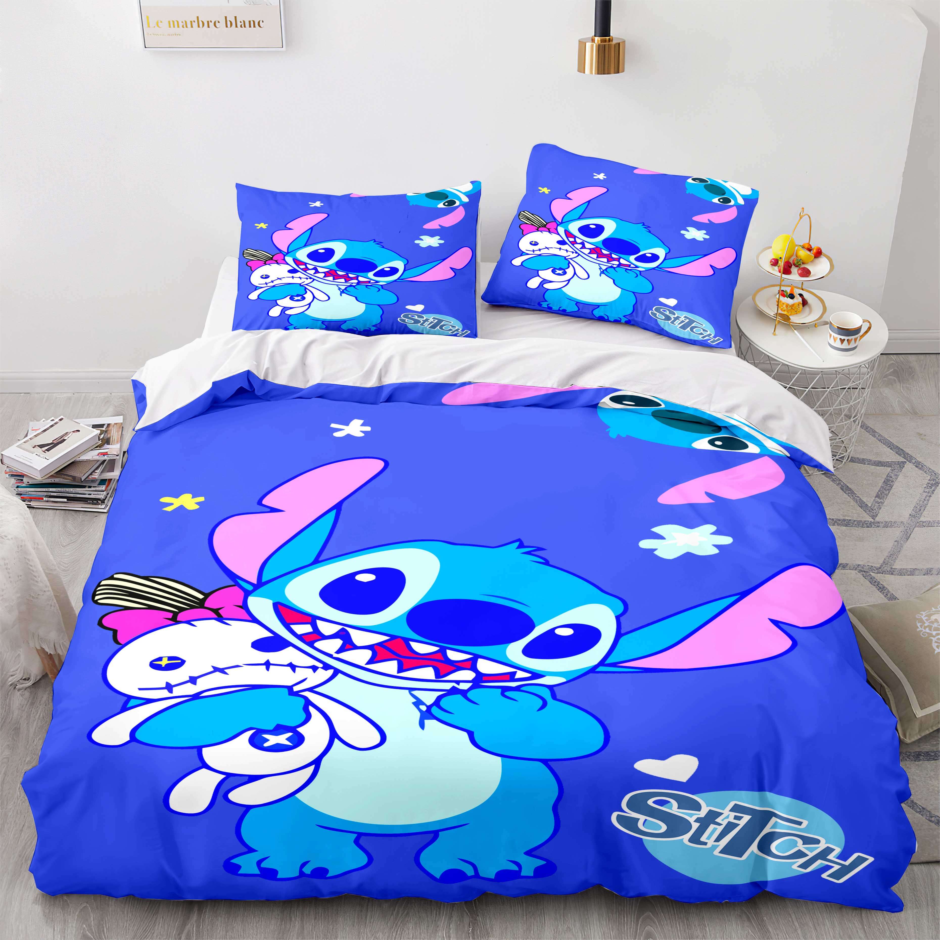 2026 NEW Stitch and Scrump Bedding Set Cosplay Quilt Cover Without Filler