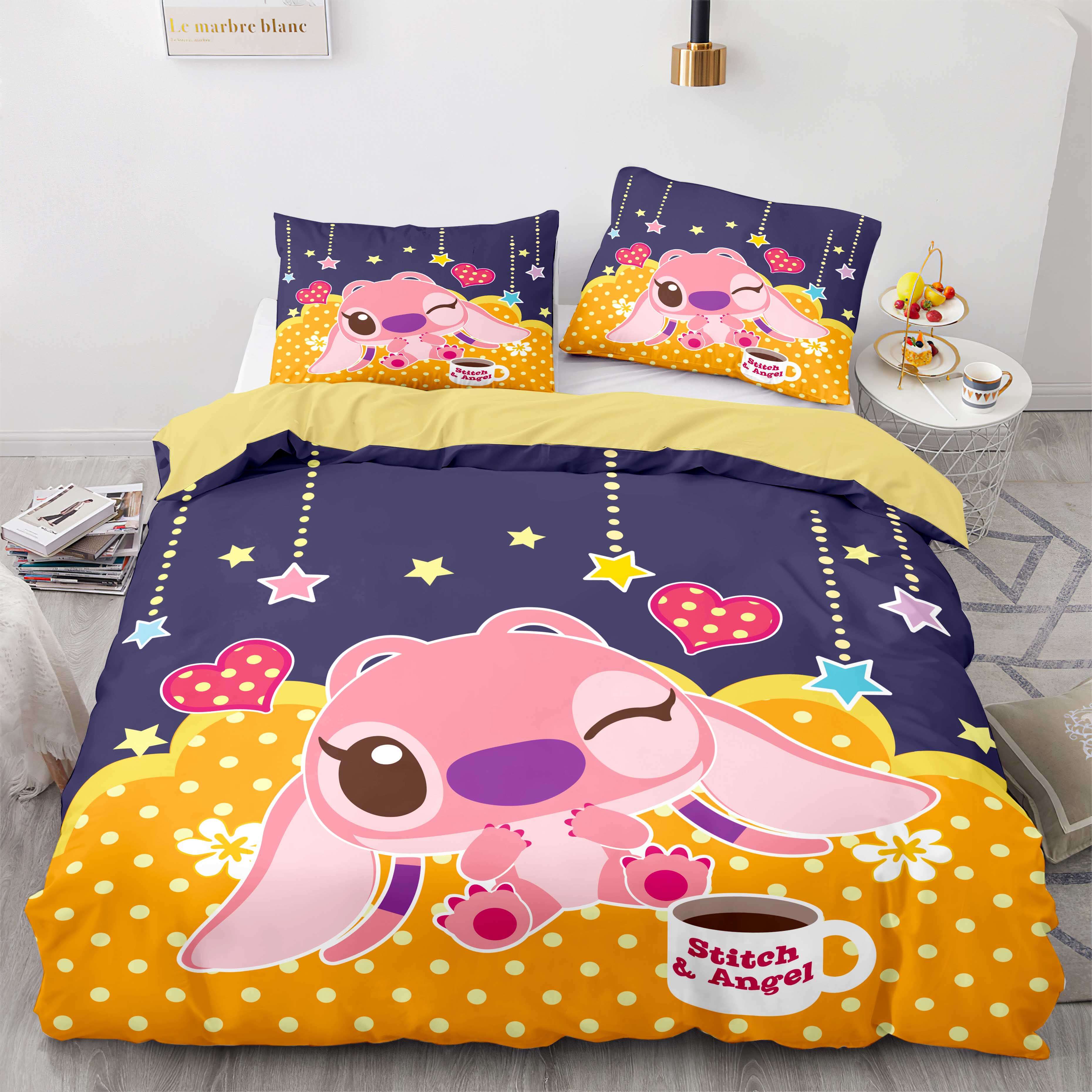 2026 NEW Stitch and Scrump Bedding Set Cosplay Quilt Cover Without Filler