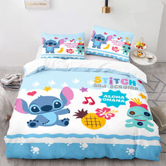 2026 NEW Stitch and Scrump Bedding Set Cosplay Quilt Cover Without Filler