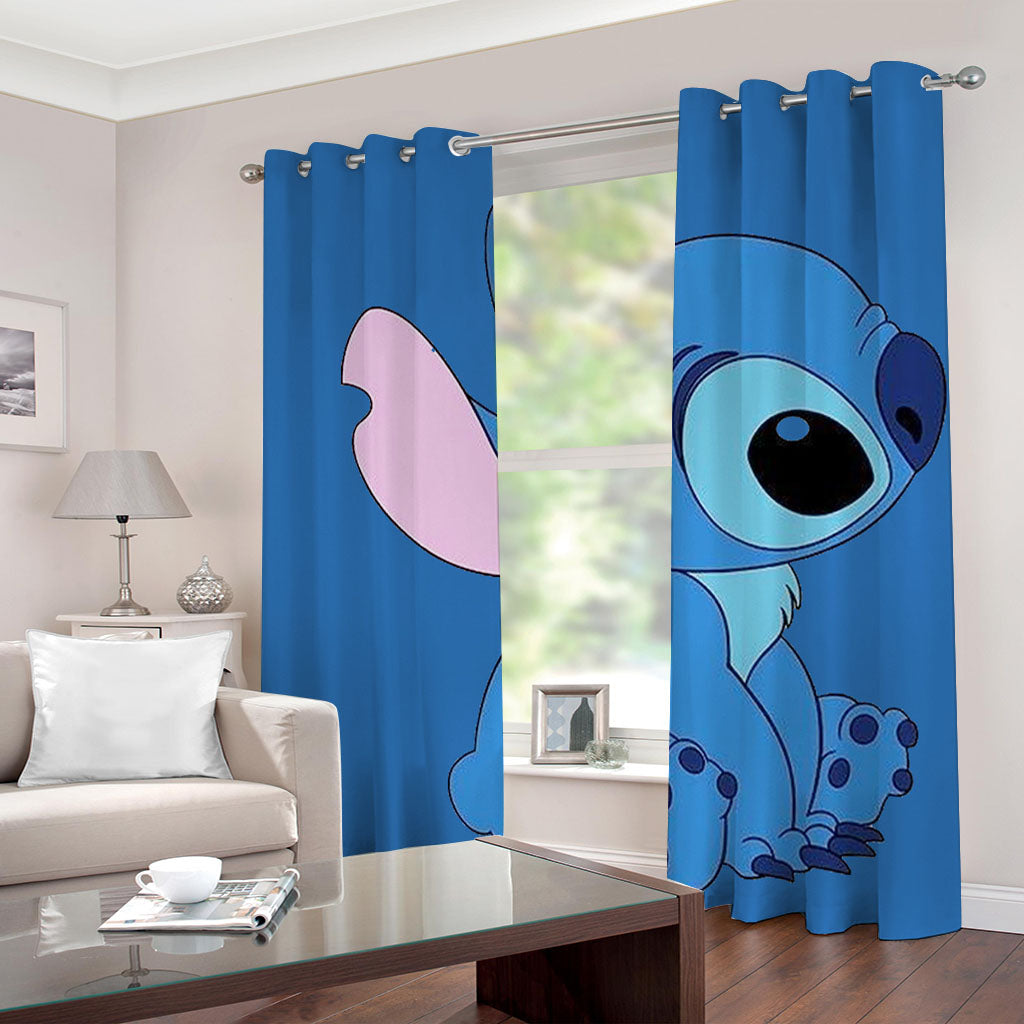 2025 NEW Stitch Pattern Curtains Blackout Window Drapes Decoration