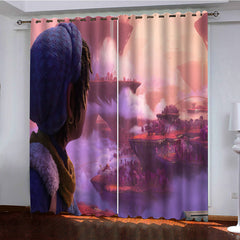 2024 NEW Strange World Curtains Pattern Blackout Window Drapes