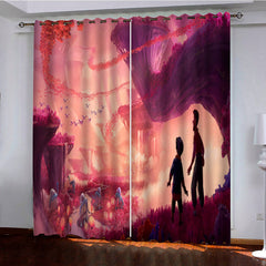 2024 NEW Strange World Curtains Pattern Blackout Window Drapes