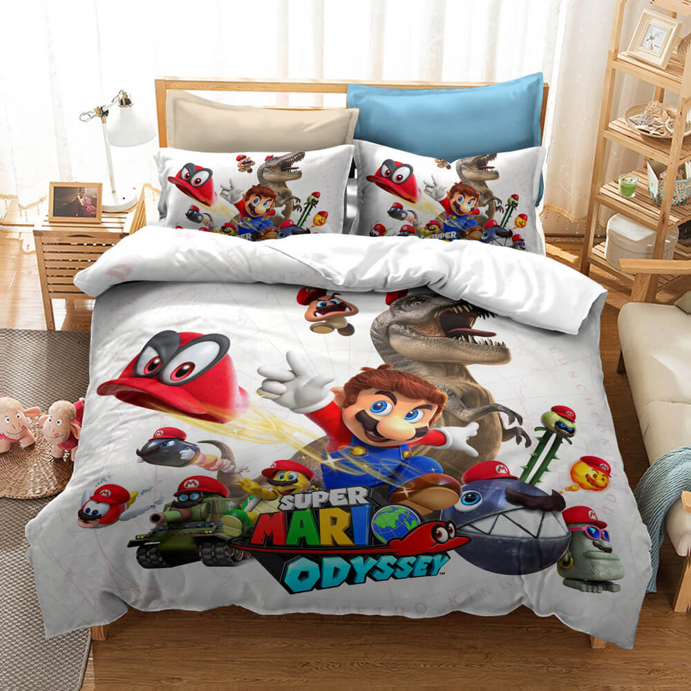 2024 NEW Super Mario Bedding Sets Pattern Quilt Cover Without Filler