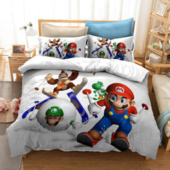 2024 NEW Super Mario Bedding Sets Pattern Quilt Cover Without Filler