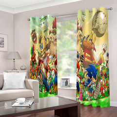 2024 NEW Super Mario Curtains Cosplay Blackout Window Drapes Room Decoration
