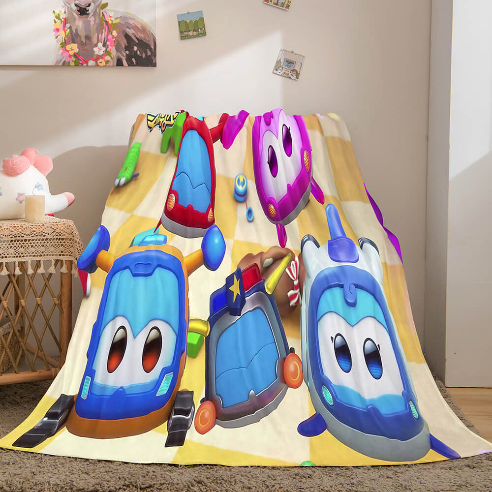 2024 NEW Super Wings Flannel Fleece Throw Blanket