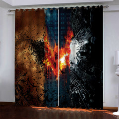 2024 NEW Superhero Batman Curtains Blackout Window Drapes