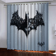 2024 NEW Superhero Batman Pattern Curtains Blackout Window Drapes