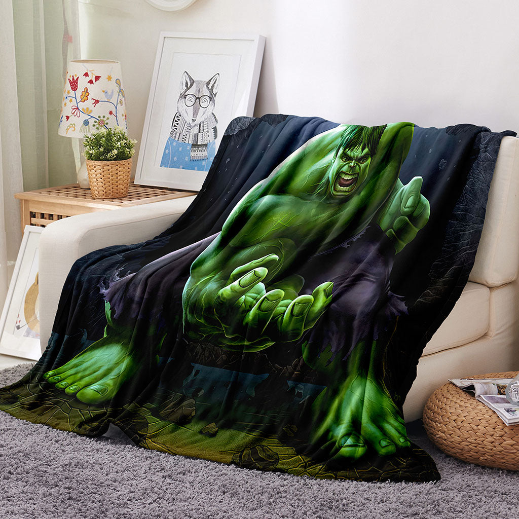 2025 NEW Superhero Hulk Blanket Flannel Throw Room Decoration