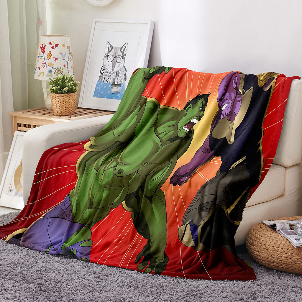 2025 NEW Superhero Hulk Blanket Flannel Throw Room Decoration