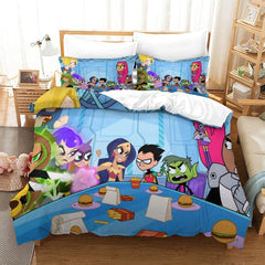 2024 NEW Teen Titans Go Bedding Set Quilt Cover