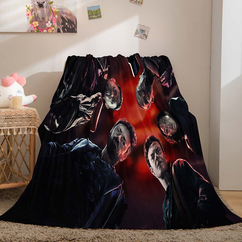 2024 NEW The Boys Blanket Pattern Flannel Throw Room Decoration