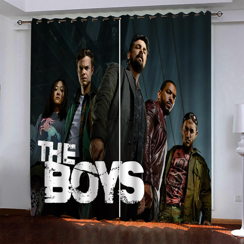2024 NEW The Boys Curtains Pattern Blackout Window Drapes