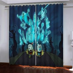 2024 NEW The Cuphead Show Curtains Blackout Window Drapes