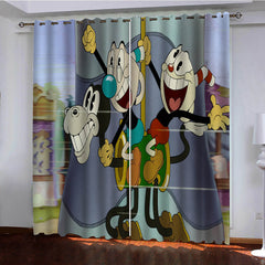 2024 NEW The Cuphead Show Curtains Blackout Window Drapes