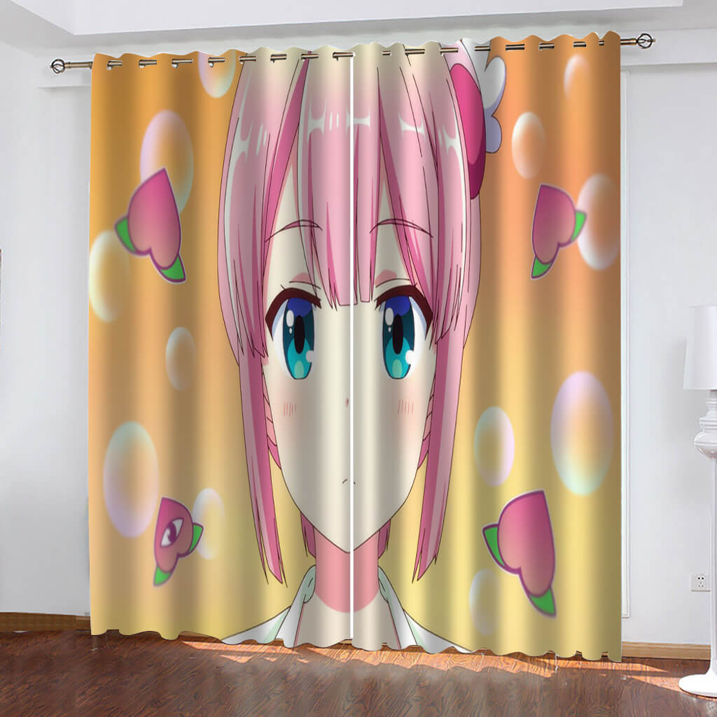 2024 NEW The Demon Girl Next Door Curtains Blackout Cosplay Window Drapes