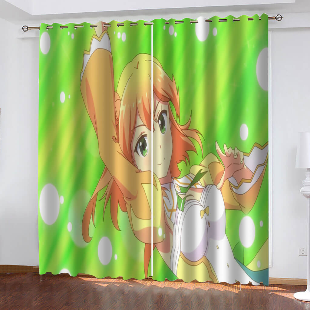 2024 NEW The Demon Girl Next Door Curtains Blackout Cosplay Window Drapes