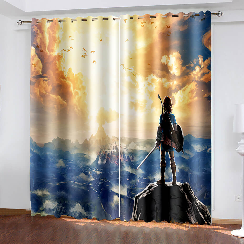 2025 NEW The Legend of Zelda Curtains Blackout Window Treatments Drapes for Room Decor