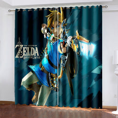 2025 NEW The Legend of Zelda Curtains Blackout Window Treatments Drapes for Room Decor