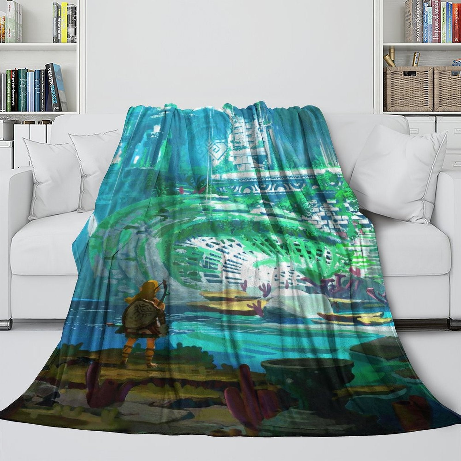 2024 NEW The Legend of Zelda Blanket Flannel Fleece Throw Room Decoration