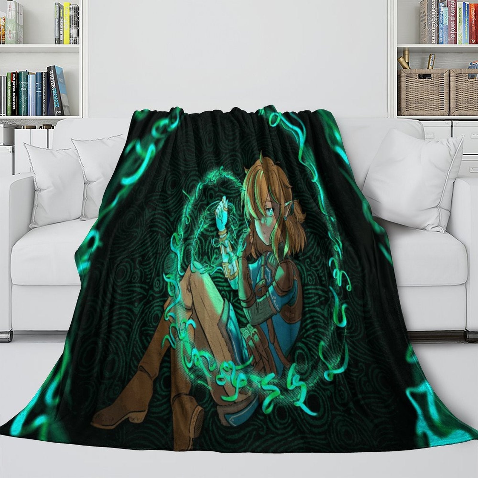 2024 NEW The Legend of Zelda Blanket Flannel Fleece Throw Room Decoration