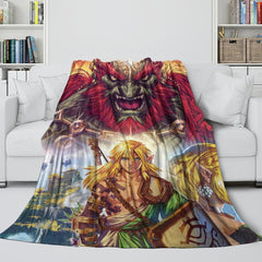 2025 NEW The Legend of Zelda Tears of the Kingdom Blanket Flannel Fleece Throw Room Decoration