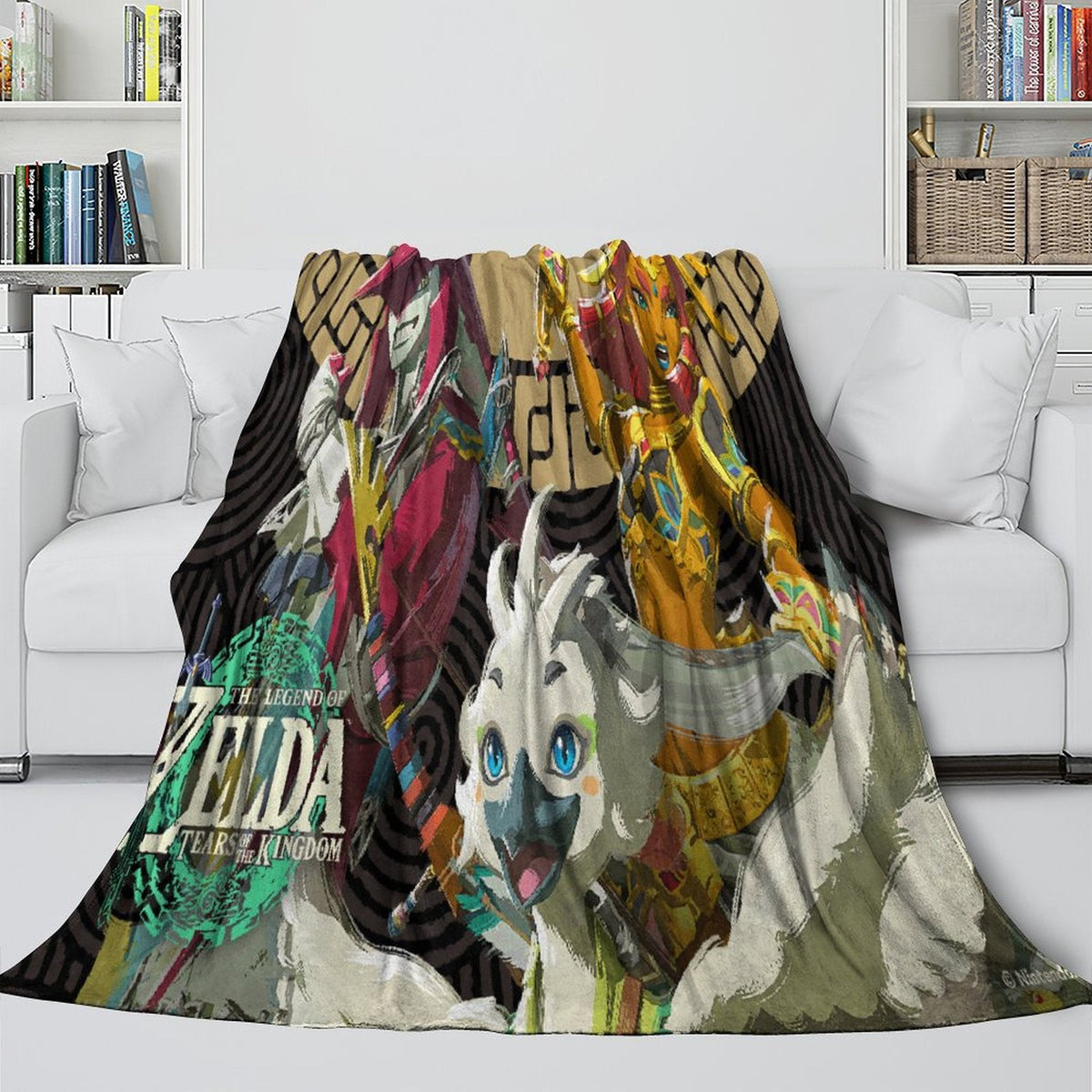 2025 NEW The Legend of Zelda Tears of the Kingdom Blanket Flannel Fleece Throw Room Decoration