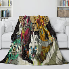 2025 NEW The Legend of Zelda Tears of the Kingdom Blanket Flannel Fleece Throw Room Decoration