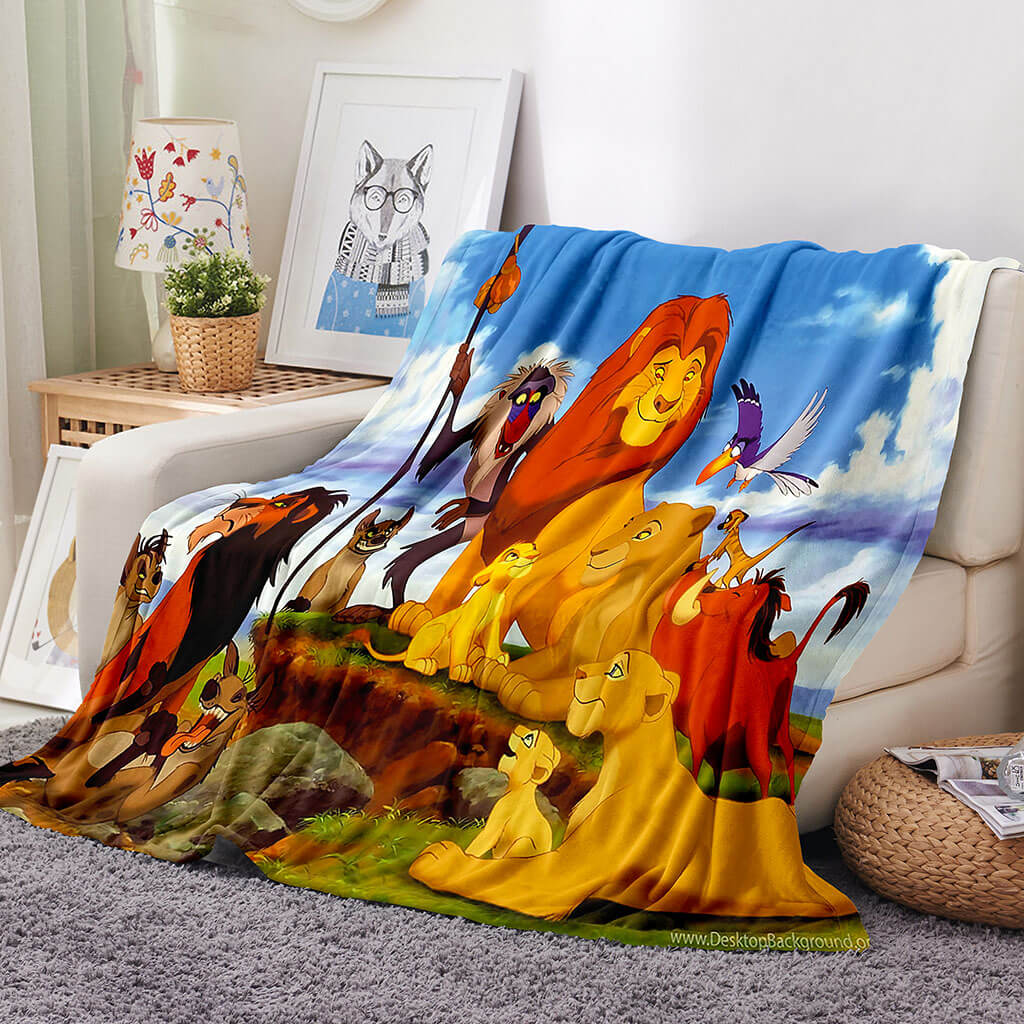 2024 NEW The Lion King Blanket Flannel Throw Room Decoration