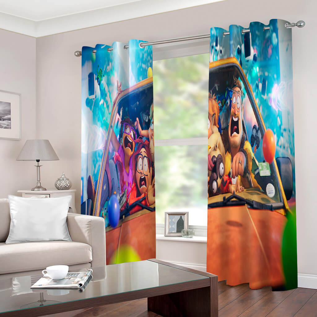 2025 NEW The Mitchells vs. the Machines Curtains Blackout Window Drapes Room Decoration