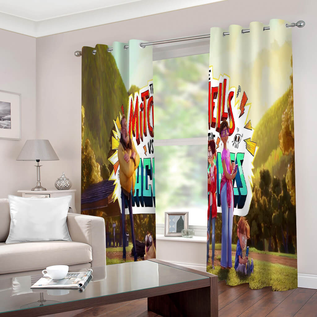 2025 NEW The Mitchells vs. the Machines Curtains Blackout Window Drapes Room Decoration