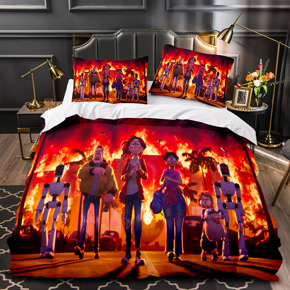 2024 NEW The Mitchells vs The Machines Bedding Cosplay Quilt Duvet Covers Decoration Bed