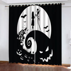 2024 NEW The Nightmare Before Curtains Pattern Blackout Window Drapes