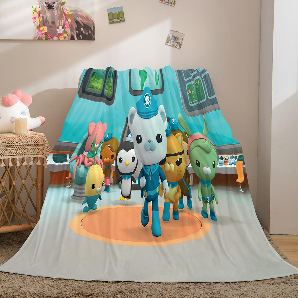 2025 NEW The Octonauts Flannel Caroset Throw Cosplay Blanket
