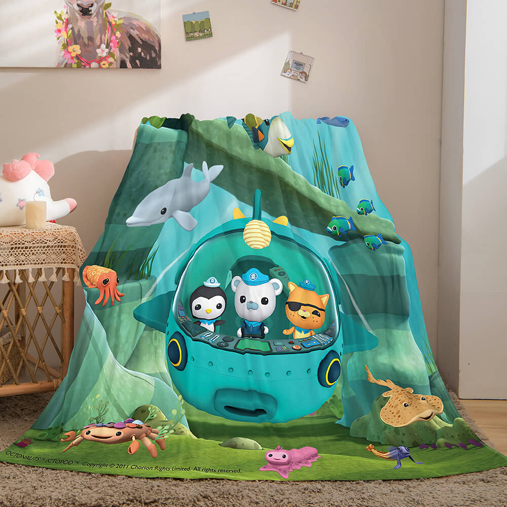 2025 NEW The Octonauts Flannel Caroset Throw Cosplay Blanket