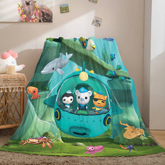 2025 NEW The Octonauts Flannel Caroset Throw Cosplay Blanket