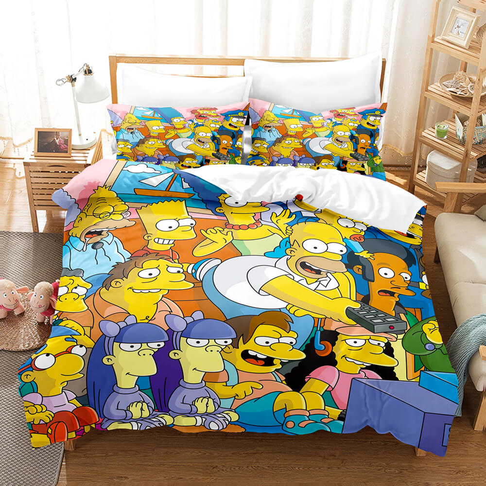 2025 NEW The Simpsons Cosplay Bedding Set Quilt Cover Without Filler