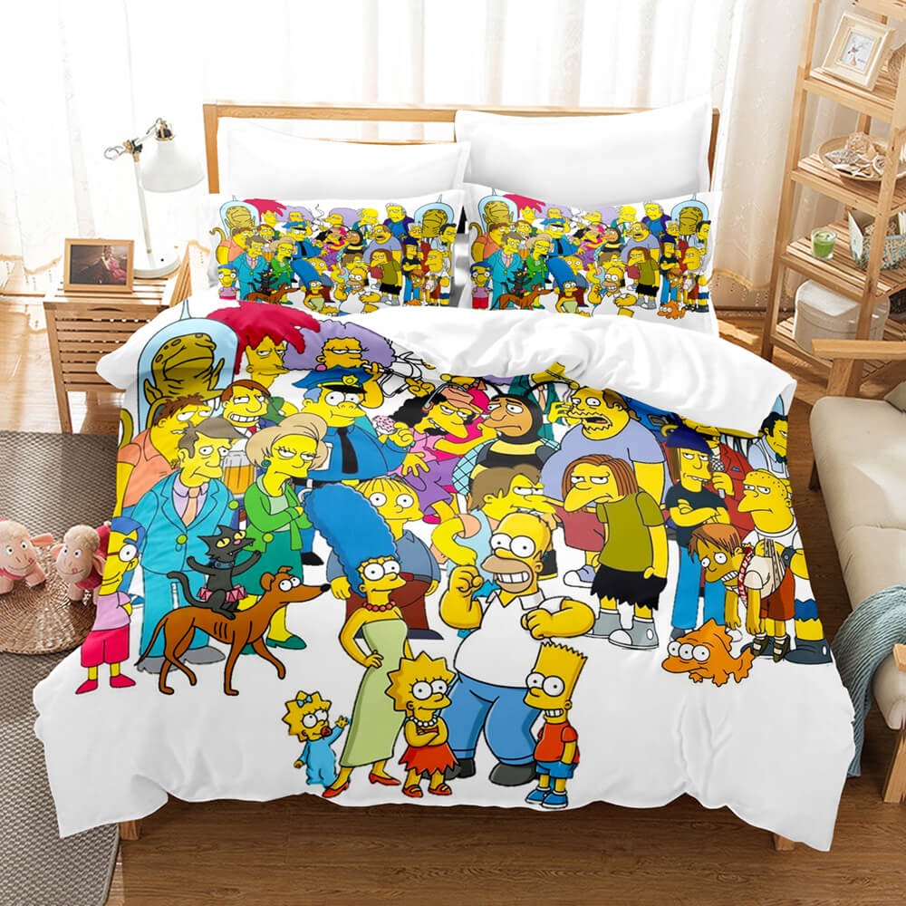 2025 NEW The Simpsons Cosplay Bedding Set Quilt Cover Without Filler