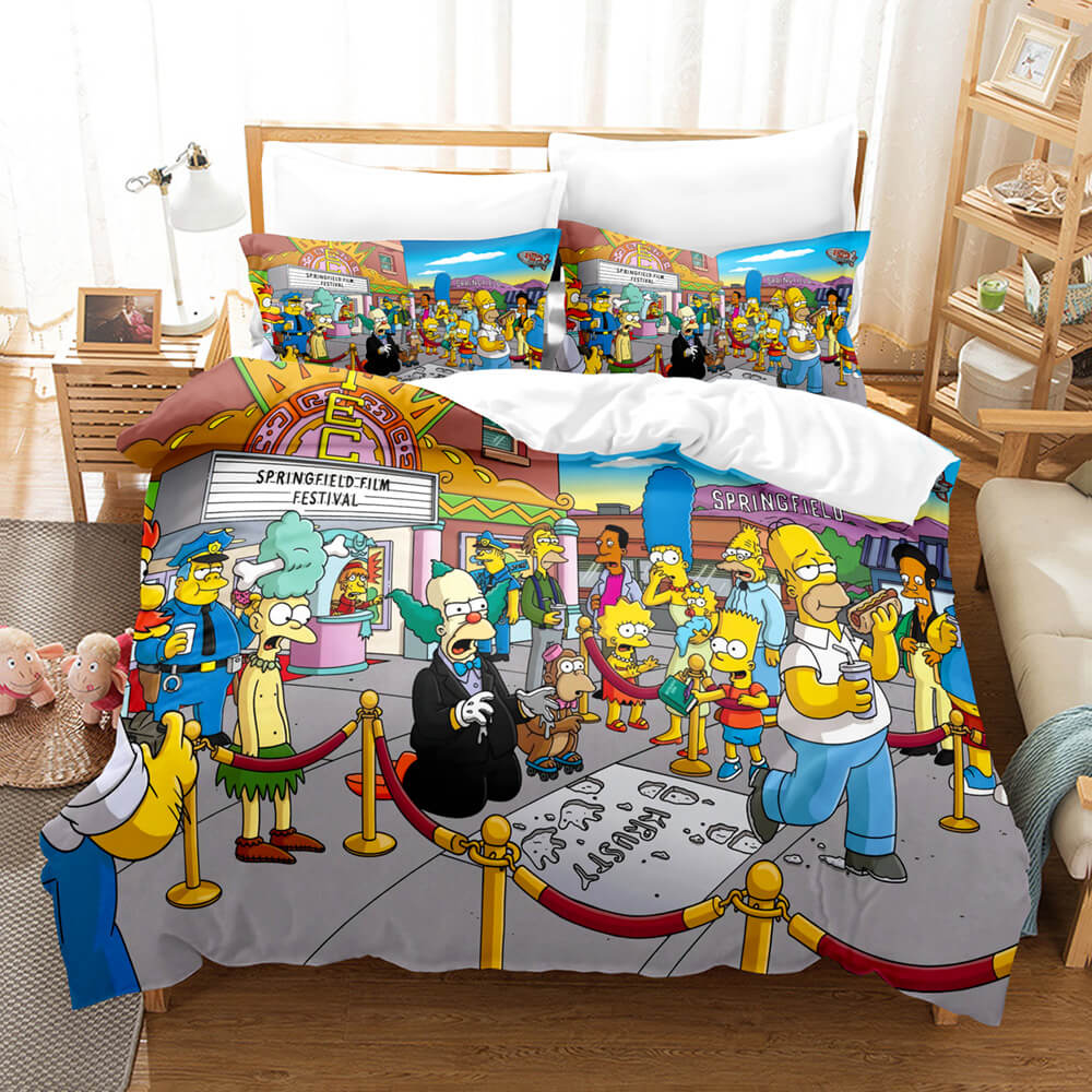 2025 NEW The Simpsons Cosplay Bedding Set Quilt Cover Without Filler