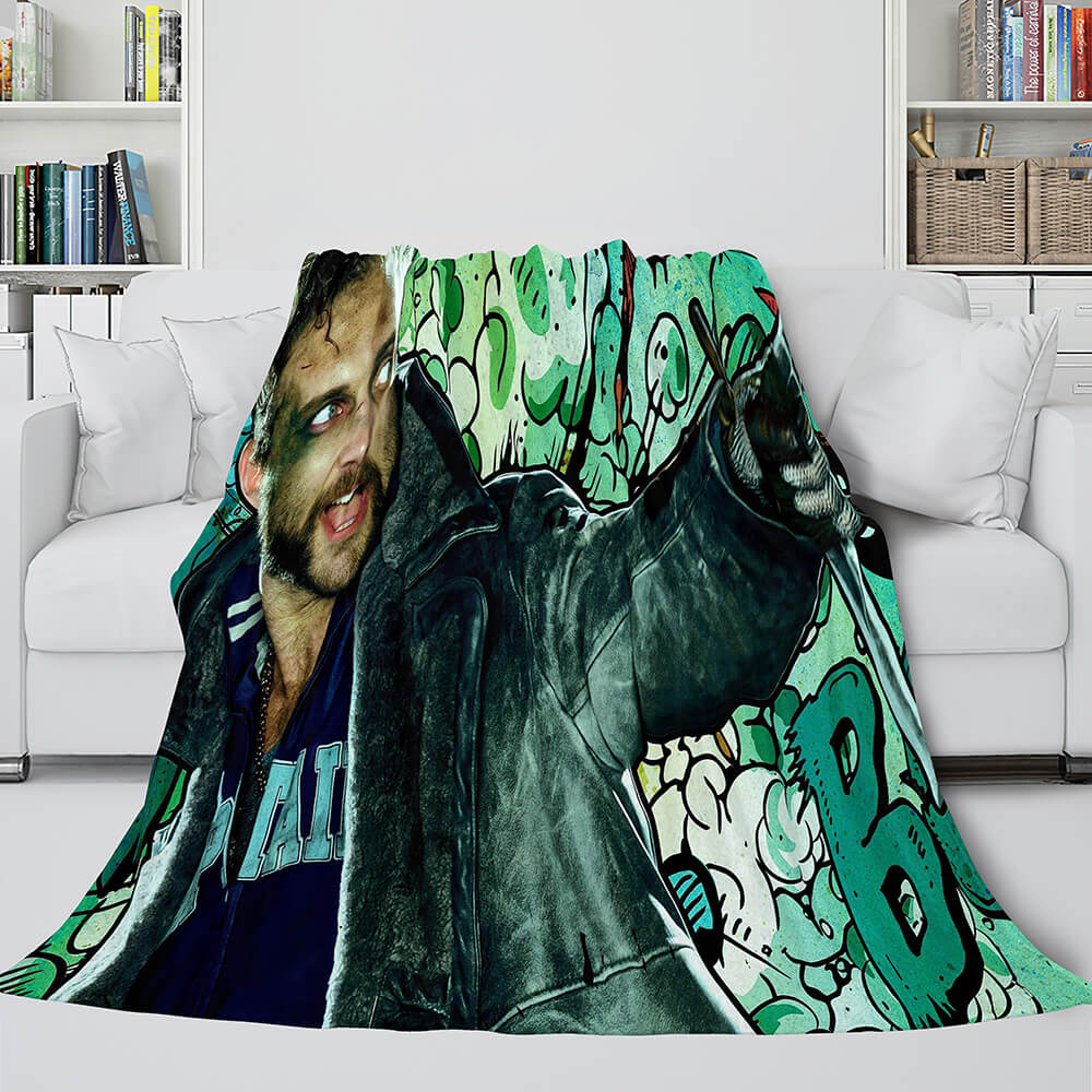 2025 NEW The Suicide Squad Harley Quinn Flannel Fleece Throw Cosplay Blanket