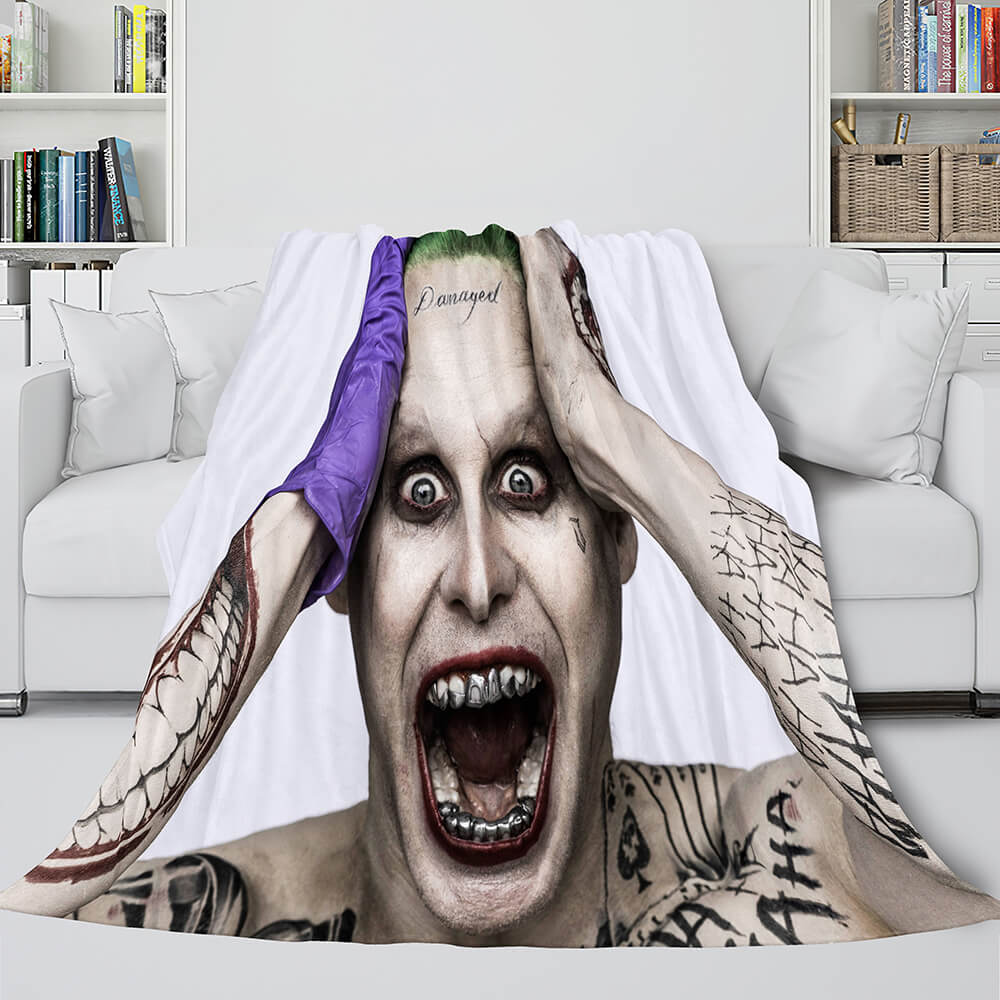 2025 NEW The Suicide Squad Harley Quinn Flannel Fleece Throw Cosplay Blanket