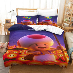 2024 NEW The Super Mario Bros Movie Bedding Set Pattern Quilt Cover