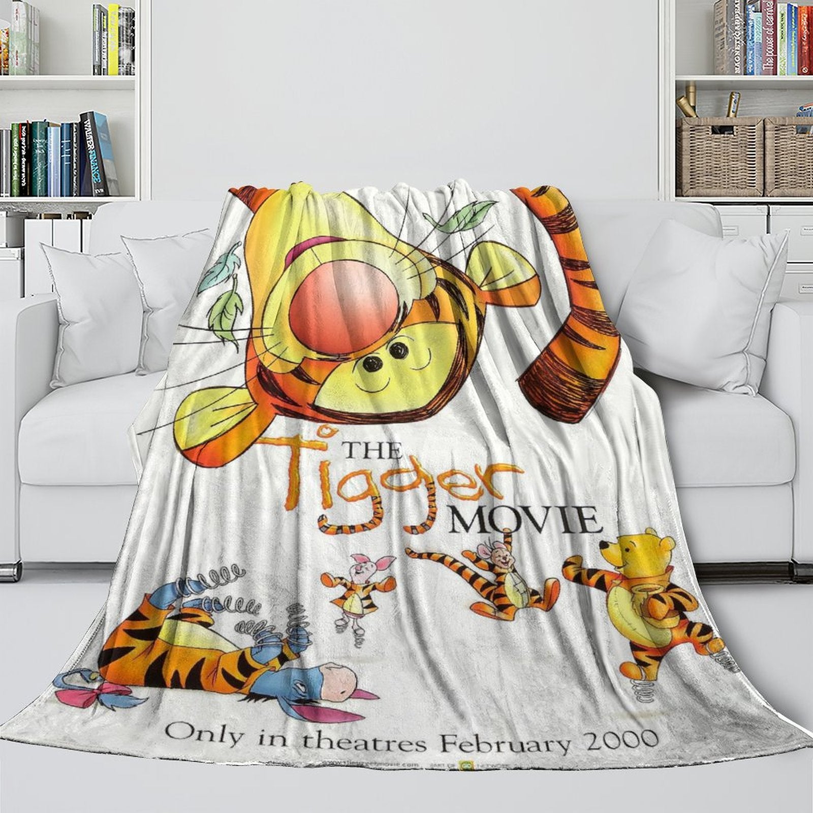 2024 NEW The Tigger Movie Blanket Flannel Fleece Throw Room Decoration