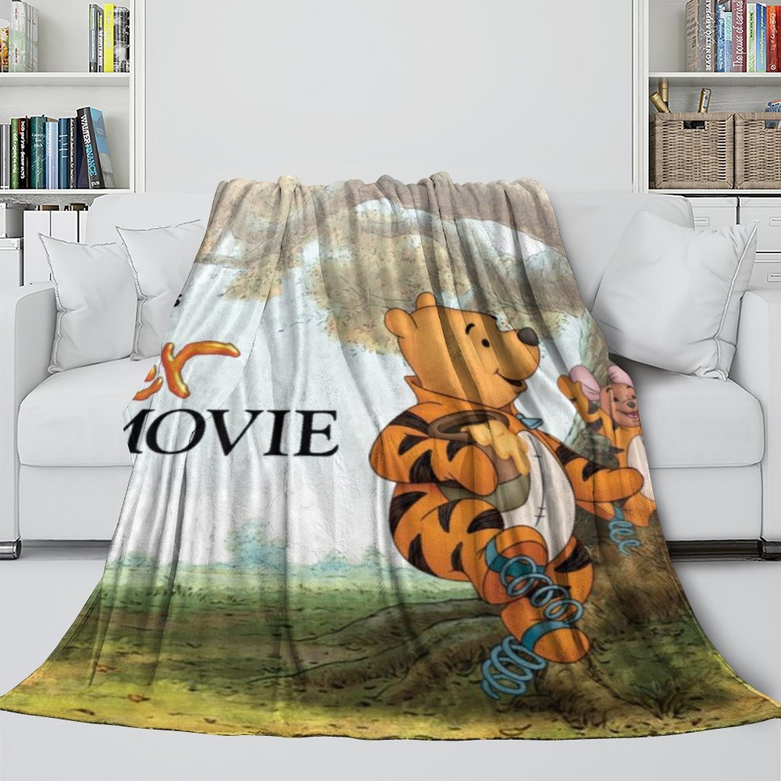 2024 NEW The Tigger Movie Blanket Flannel Fleece Throw Room Decoration