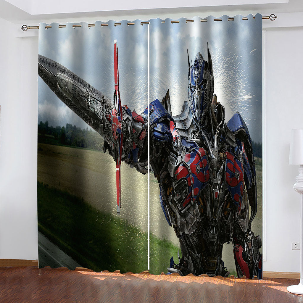 2024 NEW The Transformers Curtains Cosplay Blackout Window Drapes Room Decoration
