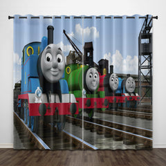 2024 NEW Thomas & Friends Curtains Pattern Blackout Window Drapes