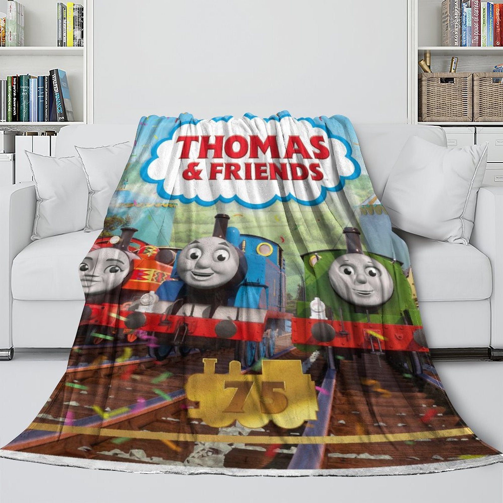 2025 NEW Thomas & Friends Blanket Flannel Fleece Throw Room Decoration