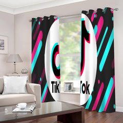 2025 NEW Tiktok Curtains 2 Panels Blackout Window Drapes for Room Decoration