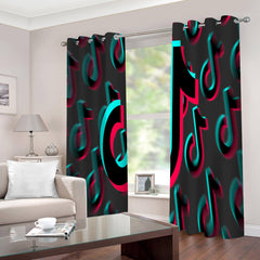 2025 NEW Tiktok Curtains 2 Panels Blackout Window Drapes for Room Decoration
