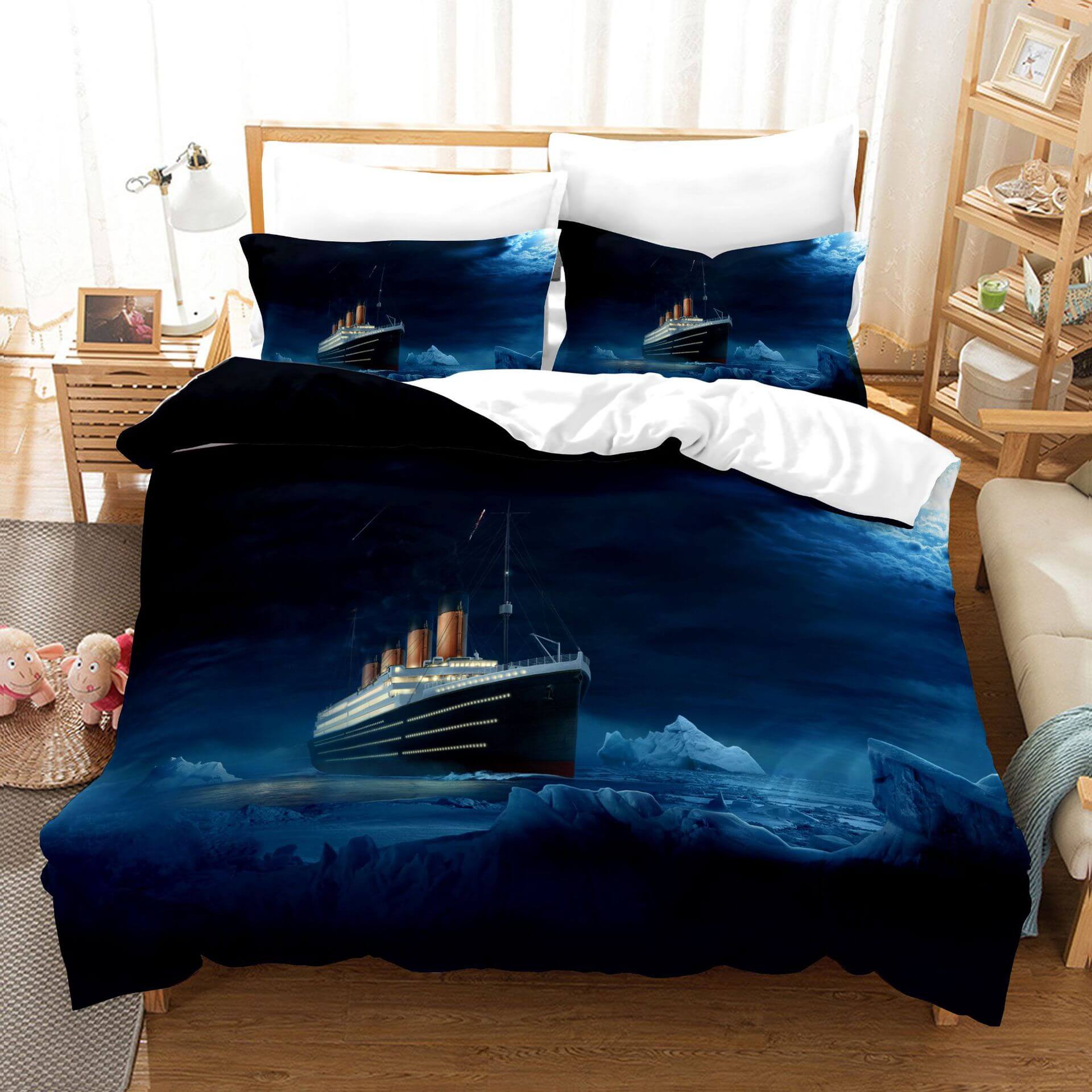 2024 NEW Titanic Jack And Rose Bedding Set Quilt Cover Without Filler
